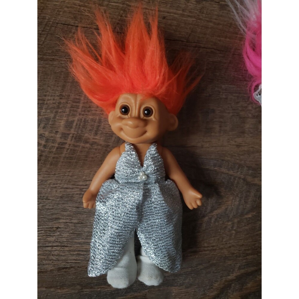 Vintage 7" Troll In Evening Gown